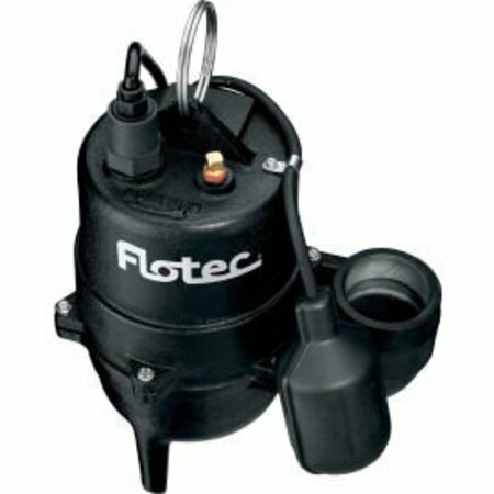 PENTAIR FLOW TECHNOLOGIES Flotec Cast Iron Sewage Pump - 1/2 HP FPSE3601A-08